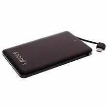 Carica l'immagine nel visualizzatore di Gallery, POWER BANK 2600mAh 5V 1A NERO PER MICRO USB-B o LIGHTNING GROOVY