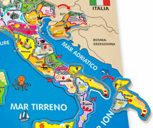 Carica l'immagine nel visualizzatore di Gallery, FATTO DI LEGNO Scopri l'Italia Puzzle Ed. Teorema gioco in legno educativo 40462