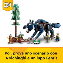 Carica l'immagine nel visualizzatore di Gallery, LEGO CREATOR Nave Vichinga e Jörmungandr 31132