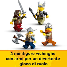 Carica l'immagine nel visualizzatore di Gallery, LEGO CREATOR Nave Vichinga e Jörmungandr 31132