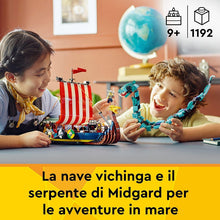 Carica l'immagine nel visualizzatore di Gallery, LEGO CREATOR Nave Vichinga e Jörmungandr 31132