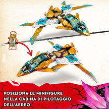Carica l'immagine nel visualizzatore di Gallery, LEGO NINJAGO Il Jet Dragone d'oro di Zane 71770
