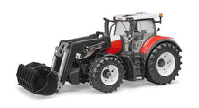 Carica l'immagine nel visualizzatore di Gallery, BRUDER Trattore Steyr 6300 Terrus CVT con benna 03181