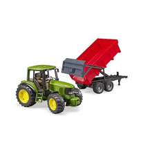 Carica l'immagine nel visualizzatore di Gallery, BRUDER John Deere 6920 con rimorchio ribaltabile 02057