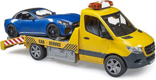 Carica l'immagine nel visualizzatore di Gallery, BRUDER MB Sprinter Trasporto BRUDER Roadster con luci e suono 02675