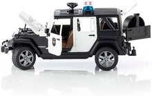 Carica l'immagine nel visualizzatore di Gallery, BRUDER Jeep Wrangler Unlimited Rubicon Polizia con poliziotto 02526