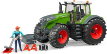 Carica l'immagine nel visualizzatore di Gallery, BRUDER Trattore Fendt 1050 Vario con meccanico e attrezzi officina 04041