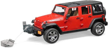 Carica l'immagine nel visualizzatore di Gallery, BRUDER JEEP Wrangler Unlimited Rubicon 02525