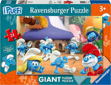 Carica l'immagine nel visualizzatore di Gallery, RAVENSBURGER PUZZLE GIANT 24pz I Puffi - Un giorno Puffoso 03136