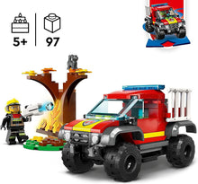 Carica l'immagine nel visualizzatore di Gallery, LEGO CITY Soccorso sul fuoristrada dei pompieri 60393
