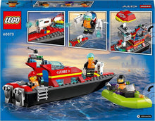 Carica l'immagine nel visualizzatore di Gallery, LEGO CITY Barca di soccorso antincendio 60373