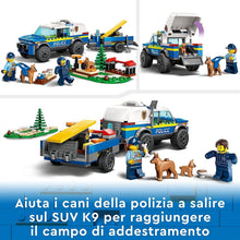 Carica l'immagine nel visualizzatore di Gallery, LEGO CITY Addestramento cinofilo mobile 60369