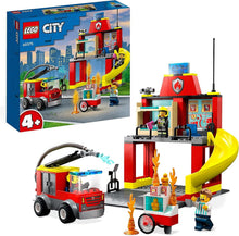 Carica l'immagine nel visualizzatore di Gallery, LEGO CITY Caserma dei pompieri e autopompa 60375