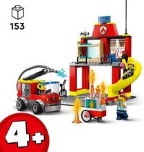Carica l'immagine nel visualizzatore di Gallery, LEGO CITY Caserma dei pompieri e autopompa 60375