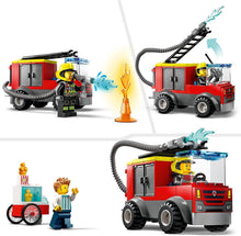 Carica l'immagine nel visualizzatore di Gallery, LEGO CITY Caserma dei pompieri e autopompa 60375