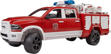 Carica l'immagine nel visualizzatore di Gallery, BRUDER RAM 2500 Power Wagon pompieri con luci e suono 02544