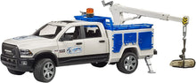 Carica l'immagine nel visualizzatore di Gallery, BRUDER RAM 2500 Power Wagon di servizio con gru 02509