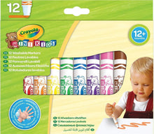 Carica l'immagine nel visualizzatore di Gallery, PENNARELLI MINI KIDS Punta Sferica 12 colori CRAYOLA 8325
