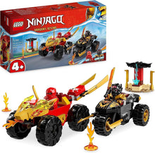 Carica l'immagine nel visualizzatore di Gallery, LEGO NINJAGO Battaglia su auto e moto di Kai e Ras 71789