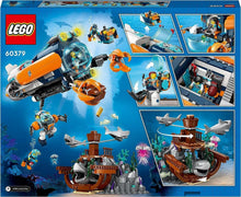 Carica l'immagine nel visualizzatore di Gallery, LEGO CITY Sottomarino per esplorazioni abissali 60379