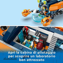 Carica l'immagine nel visualizzatore di Gallery, LEGO CITY Sottomarino per esplorazioni abissali 60379