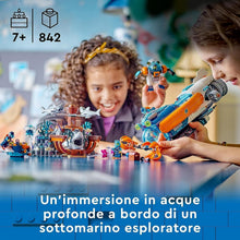 Carica l'immagine nel visualizzatore di Gallery, LEGO CITY Sottomarino per esplorazioni abissali 60379