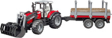 Carica l'immagine nel visualizzatore di Gallery, BRUDER Massey Ferguson 7480 con caricatore frontale 02046