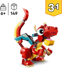 Carica l'immagine nel visualizzatore di Gallery, LEGO CREATOR Drago rosso 31145