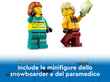 Carica l'immagine nel visualizzatore di Gallery, LEGO CITY Ambulanza di emergenza e snowboarder 60403
