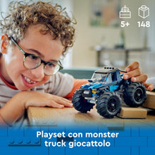 Carica l'immagine nel visualizzatore di Gallery, LEGO CITY Monster Truck blu 60402