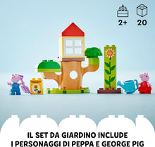 Carica l'immagine nel visualizzatore di Gallery, LEGO DUPLO Il giardino e la casa sull’albero di Peppa Pig 10431