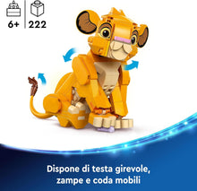 Carica l'immagine nel visualizzatore di Gallery, LEGO DISNEY Simba, il cucciolo del Re Leone 43243