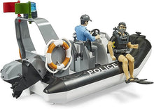 Carica l'immagine nel visualizzatore di Gallery, BRUDER Gommone polizia con sommozzatore e accessori 62733