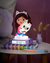 Carica l'immagine nel visualizzatore di Gallery, LAMPADA E SVEGLIA 3D Gabby - Kids GD00095