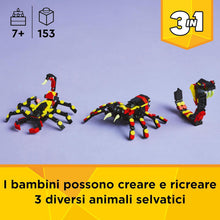 Carica l'immagine nel visualizzatore di Gallery, LEGO CREATOR Animali selvatici: ragno trasformista 31159