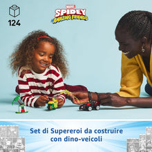 Carica l'immagine nel visualizzatore di Gallery, LEGO MARVEL Inseguimento sui dino-veicoli di Spin ed Electro 11198