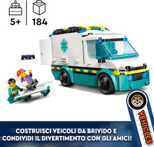 Carica l'immagine nel visualizzatore di Gallery, LEGO CITY Ambulanza di emergenza 60451