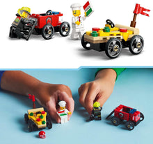 Carica l'immagine nel visualizzatore di Gallery, LEGO CITY Pack veicoli da corsa: pizzaiolo contro pompiere 60458