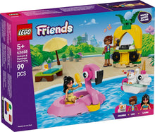 Carica l'immagine nel visualizzatore di Gallery, LEGO FRIENDS Pool Party con unicorno e fenicottero 42658