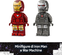 Carica l'immagine nel visualizzatore di Gallery, LEGO MARVEL Iron Man e War Machine contro i droni di Hammer 76320