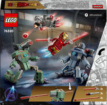Carica l'immagine nel visualizzatore di Gallery, LEGO MARVEL Iron Man e War Machine contro i droni di Hammer 76320