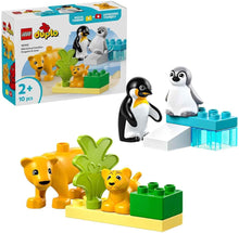 Carica l'immagine nel visualizzatore di Gallery, LEGO DUPLO Famiglie di animali: pinguini e leoni 10442