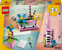 Carica l'immagine nel visualizzatore di Gallery, LEGO CREATOR Macchina da scrivere con fiori 31169