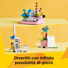 Carica l'immagine nel visualizzatore di Gallery, LEGO CREATOR Macchina da scrivere con fiori 31169