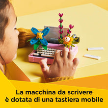 Carica l'immagine nel visualizzatore di Gallery, LEGO CREATOR Macchina da scrivere con fiori 31169