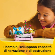 Carica l'immagine nel visualizzatore di Gallery, LEGO CREATOR Macchina da scrivere con fiori 31169