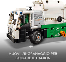 Carica l'immagine nel visualizzatore di Gallery, LEGO TECHNIC Camion della spazzatura Mack LR Electric 42167