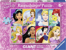 Carica l'immagine nel visualizzatore di Gallery, RAVENSBURGER PUZZLE GIANT 125pz Le Principesse Disney 09789