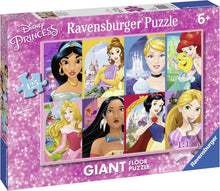 Carica l'immagine nel visualizzatore di Gallery, RAVENSBURGER PUZZLE GIANT 125pz Le Principesse Disney 09789