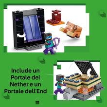 Carica l'immagine nel visualizzatore di Gallery, LEGO MINECRAFT Viaggio nel portale del Nether e dell’End 21584